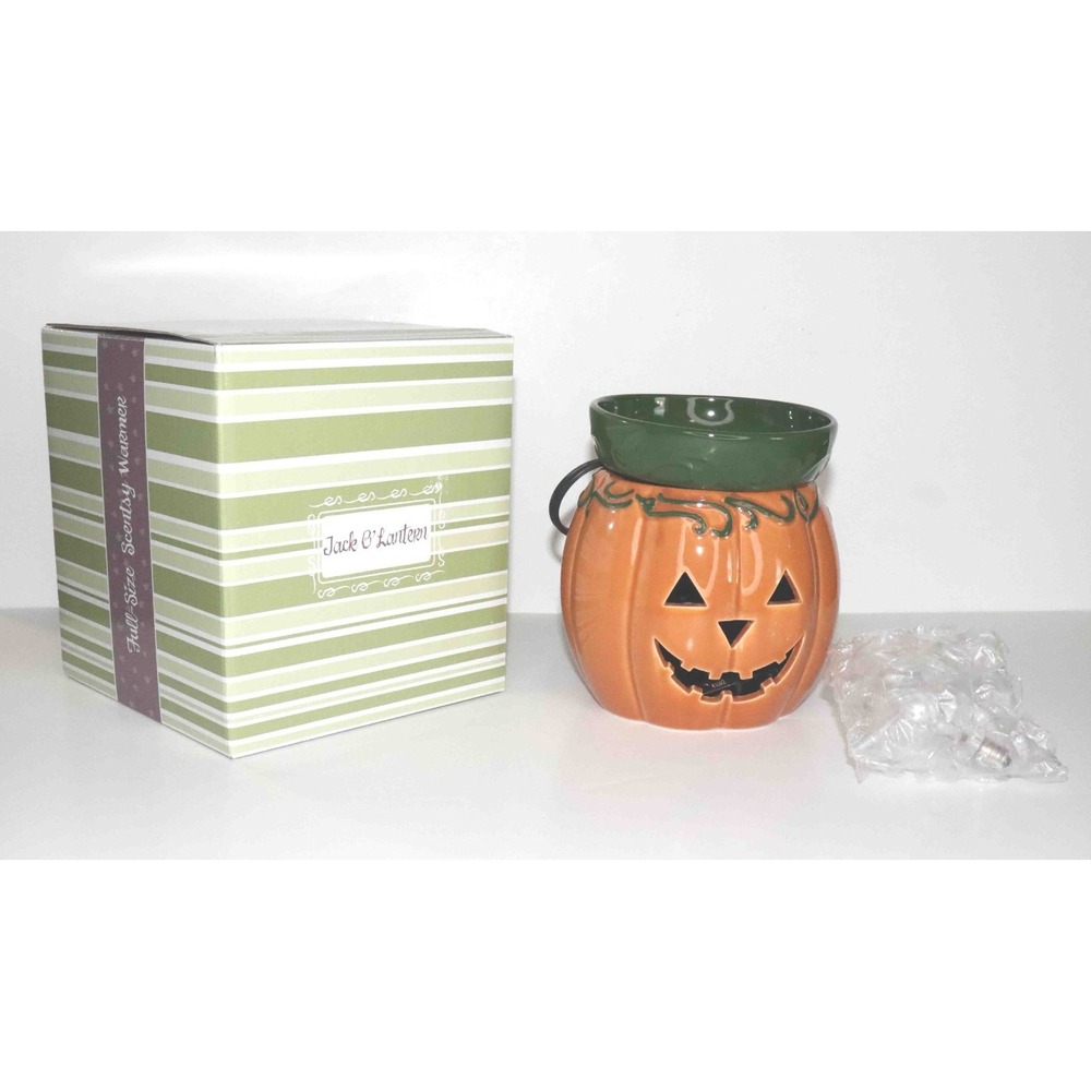 Scentsy Pumpkin Jack-O-Lantern Full Size Warmer Adults Spooky Retired Halloween